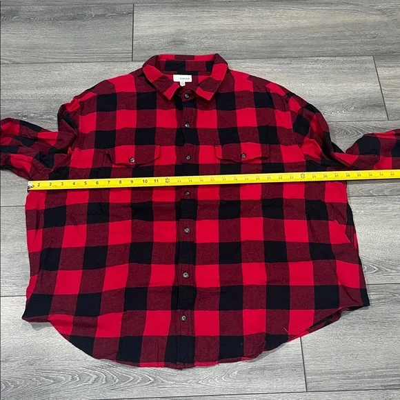 Sonoma Red and Black Buffalo Plaid Button-Up Shirt size 2x B - Picture 3 of 4